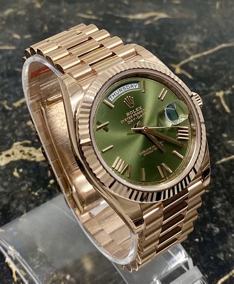 rolex daydate green emerald|rolex day date 40 228235.